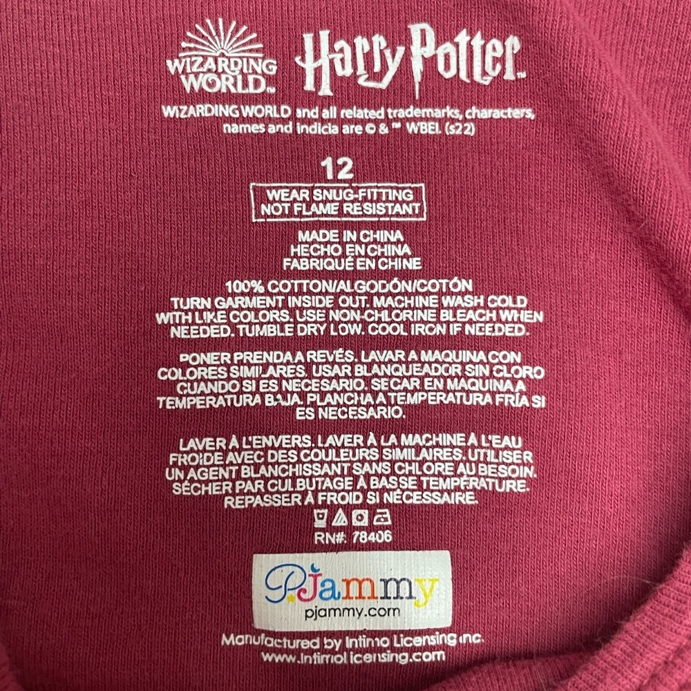 Harry Potter Gryffindor Crest Tank Top - Burgundy | 100% Cotton | Youth Size: 12 - Picture 2 of 6